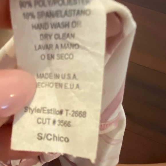 KHAKI KREW - SIZE S - MAUVE AND PALE YELLOW HALTER - Picture 4 of 4